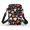 Colorful Geometric Hearts, variant on Chririnla Adjustable Strap Phone Purse for Outdoor Travel, Polyester Lightweight Mini Money Bag Pouch, Butterfly Floral Pattern