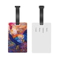 thumbnail image 5 of Hirioo Rooster Oil Painting for Luggage ID Tag with Adjustable Strap Travel Baggage Bag Tags Suitcase Identify Labels for Women Men, 5 of 7