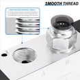 thumbnail image 2 of 5piezas 1/4 de Pulgada NPT 5 VíAs 3 Posiciones VáLvula Accionada por Palanca NeumáTica VáLvula de Solenoide NeumáTica Control Manual Push-Pull 4H210-08, 2 of 5