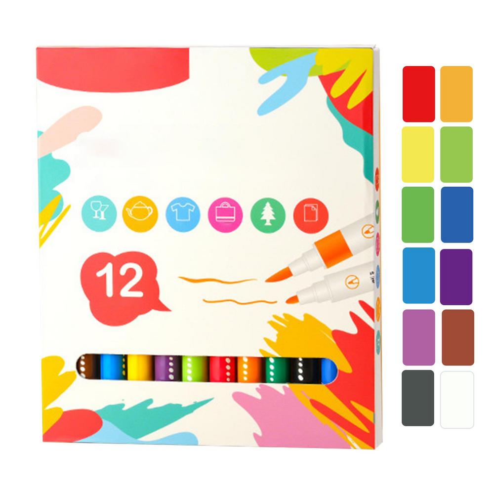 Tohuu Acrylic Markers Fabric Paint Pens Painting Markers For Water
