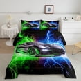thumbnail image 2 of Castle Fairy Sport Car Twin Comforter Sets for Children Adults,Speed Race Car Bedding Set, 2 of 8