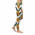 thumbnail image 3 of SUNENAT Funny Fast Food French Fries on Waves Women's Stretchy Capri Leggings Yoga Running Pant M, 3 of 4