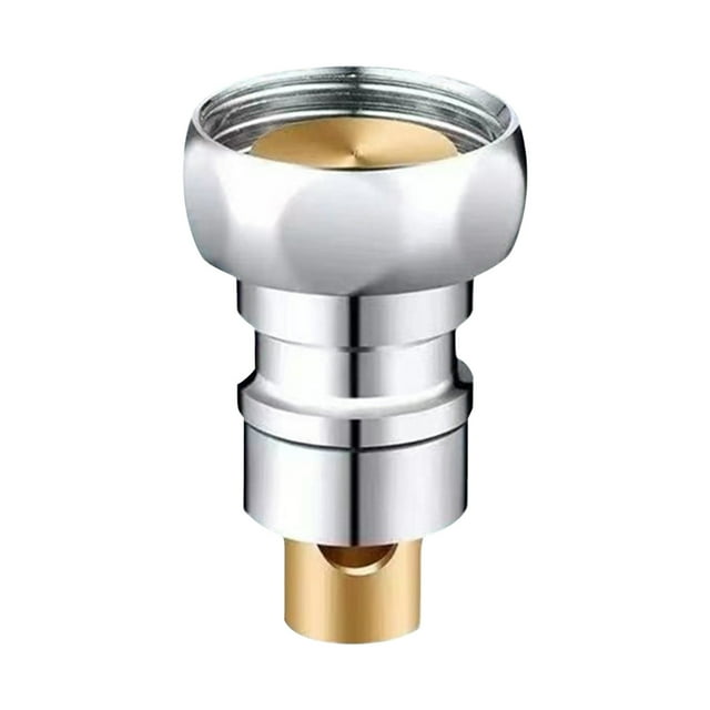 Automatic Water Stop Connector for Washing Machines, Durable Brass Design, Leakproof Hose Fitting with 1/2” Connection, Easy to Install for Home Use and Flood Prevention