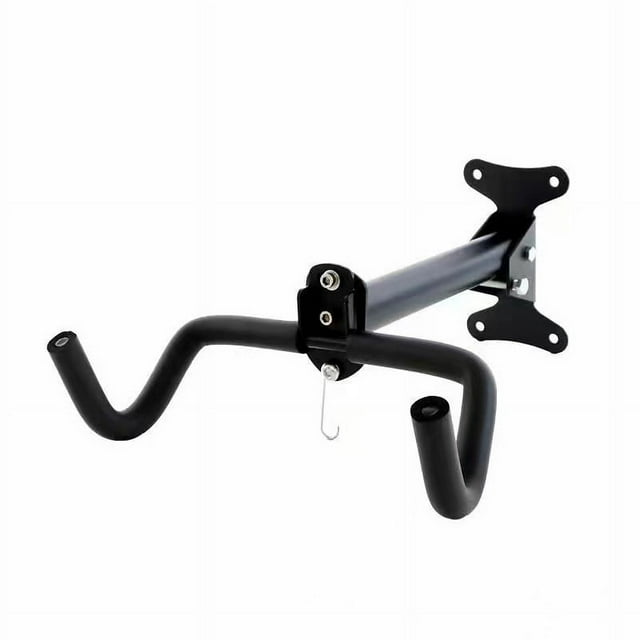 Porte-vélos Mural Réglable à Double Crochet : Solution de Rangement en Acier Robuste pour Vélos de Montagne et Équipements Sportifs, Design Gain de Place avec Verrouillage Sécurisé, Réglages de Hauteur Personnalisés pour Garages Intérieurs