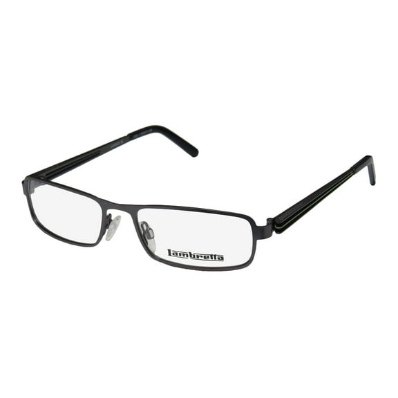 NEW LAMBRETTA LAM0023 MENS/WOMENS DESIGNER FULL-RIM BLUISH GRAY / GREEN AFFORDABLE MALE HARD CASE FRAME DEMO LENSES 53-17-135 EYEGLASSES/EYEGLASS FRAME