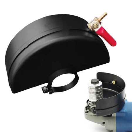 

verlacod Angle Grinder Shield Ajustable Angle Grinder Cover Angle Grinder Cover with Copper Control Valve Heavy-Duty Carbon Steel Grinder Wheel Protector Protective Safety Guard Black-100