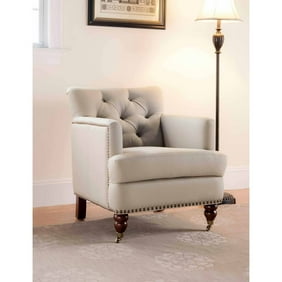 Safavieh Colin Industrial Tufted Club Chair With Casters Walmart Com