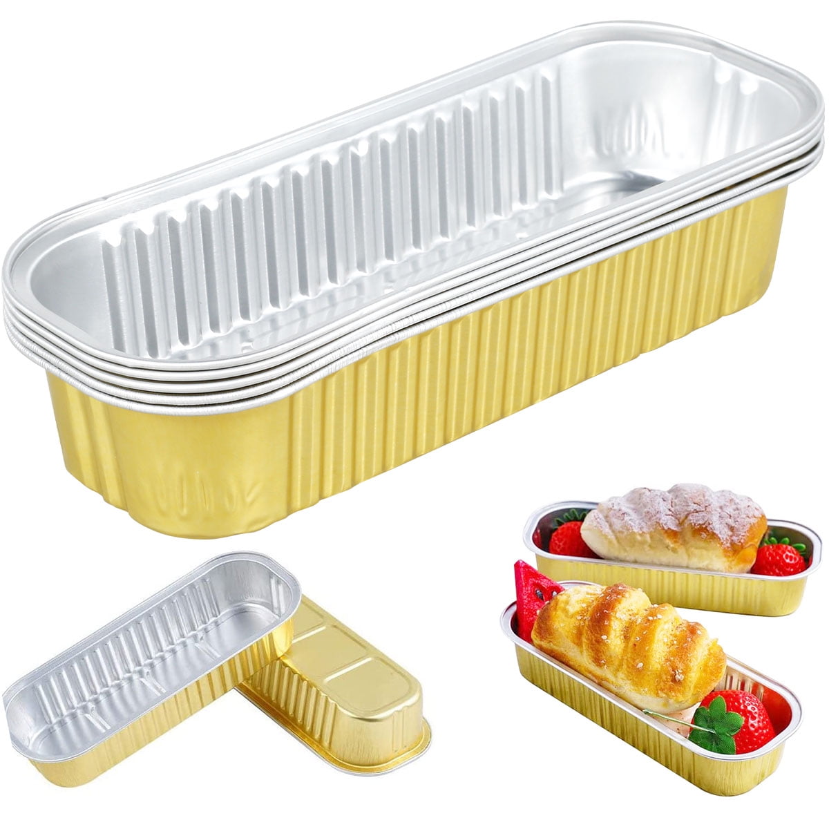 Rectangular Aluminum Foil Tray Barbecue Thickened Bowl Take-out Commercial  Household Baking Disposable Aluminum Foil Packaging Box Oven Accessories  Air Fryer Accessories Baking Supplies Bbq Accessories - Temu