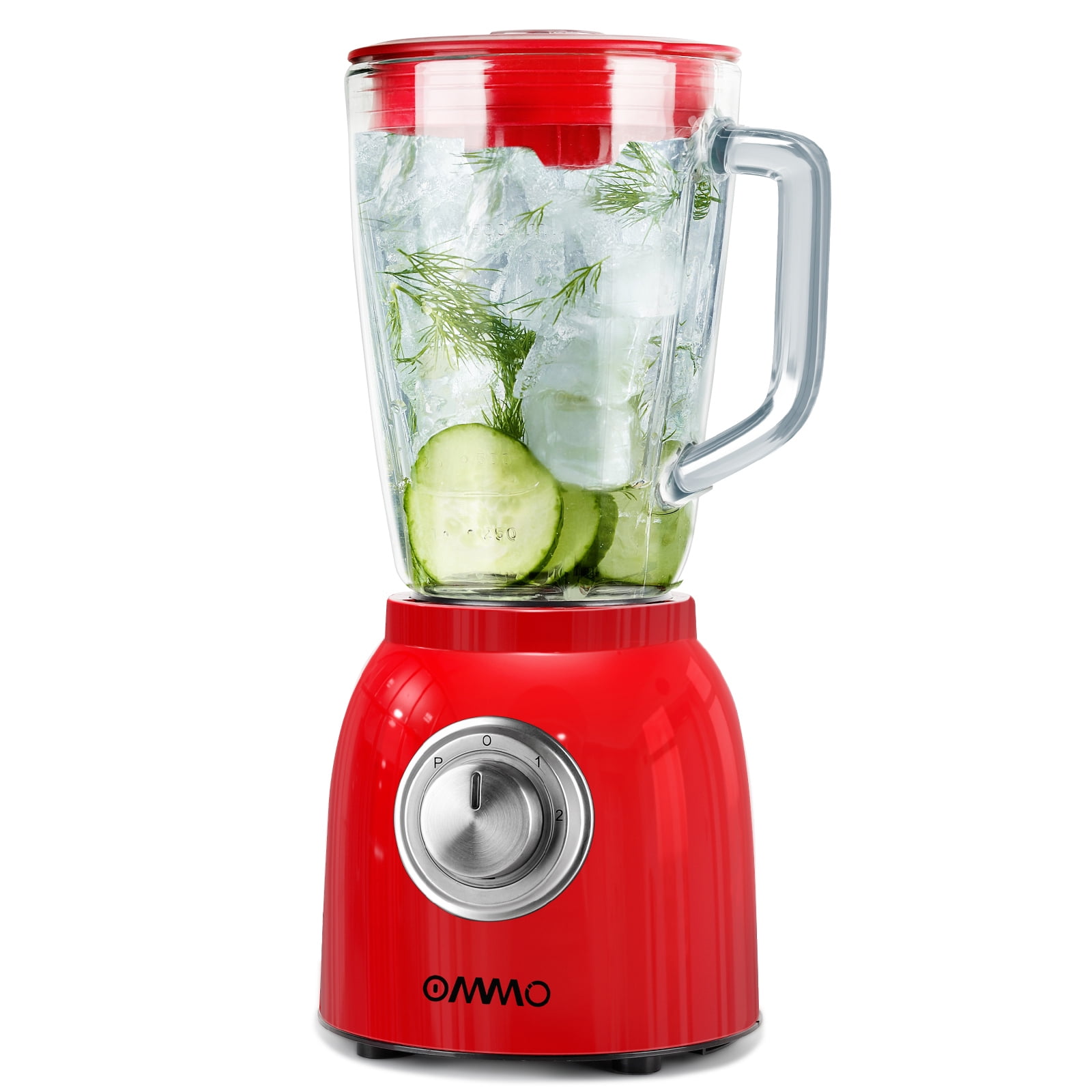 OMMO Blender 1.8L High Performance Mixer, 300ml To-Go mok, 6-voudige