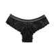 thumbnail image 1 of Gibobby Bikini elástico algodón Bragas mujer, Tanga, conjunto colores, lencería opcional, bragas Tanga encaje con lados flores huecas （Negro， L), 1 of 4
