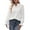 #1 White, variant on Blouses for Womens Fall Tops Casual V Neck Shirts Long Puff Sleeve Tunic Tops Loose Fit T Shirts Dressy Shirts Trendy Solid Color Black Plus Size XXL