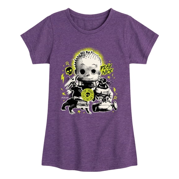 Toy Story - Play Nice Collage - Youth Girls Fitted Short Sleeve T-Shirt