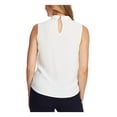 thumbnail image 2 of Vince Camuto Women's Mock Neck Asymmetrical Top White Size M, 2 of 2