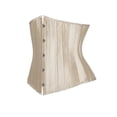 thumbnail image 4 of Womens Corset Tops 24 Steel Boned Satin Underbust Corset Waist Corset Bustier Top Longline Heavy Duty Waist Training Corsets Shaper, 4 of 5