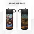 thumbnail image 4 of GOAT Movie Kids Insulated Water Bottle With Straw - 18 Oz Stainless Steel Double Wall Vacuum Cup, Leakproof, Bpa Free, Suitable For Boys And Girls, 4 of 5