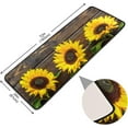 thumbnail image 2 of Dreamtimes Sunflower Bright Hallway Runner Rug 2'x6' Kitchen Rug with Rubber Backing Vintage Wooden Board Non Slip Entryway Rug Runner Washable Soft Area Rug for Hallway Bedroom Kitchen Decor, 2 of 6