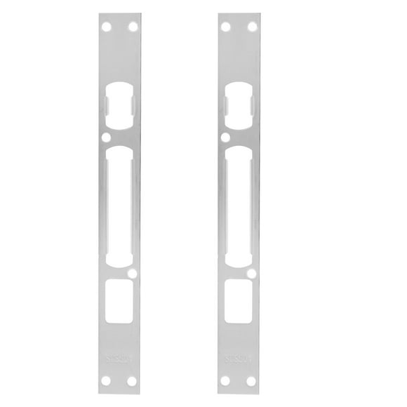 2pcs Door Security Strike Plates Long Plate Door Lock Strike Secure Reinforcement Plate
