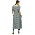 thumbnail image 6 of Bimba Women Designer Kurti Front Slit Pattern Kurta Long Dress Indian Clothing, 6 of 8
