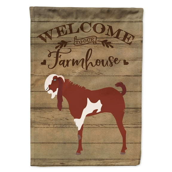 Caroline's Treasures CK6834GF Jamnapari Goat Welcome Flag Garden Size , Small, multicolor
