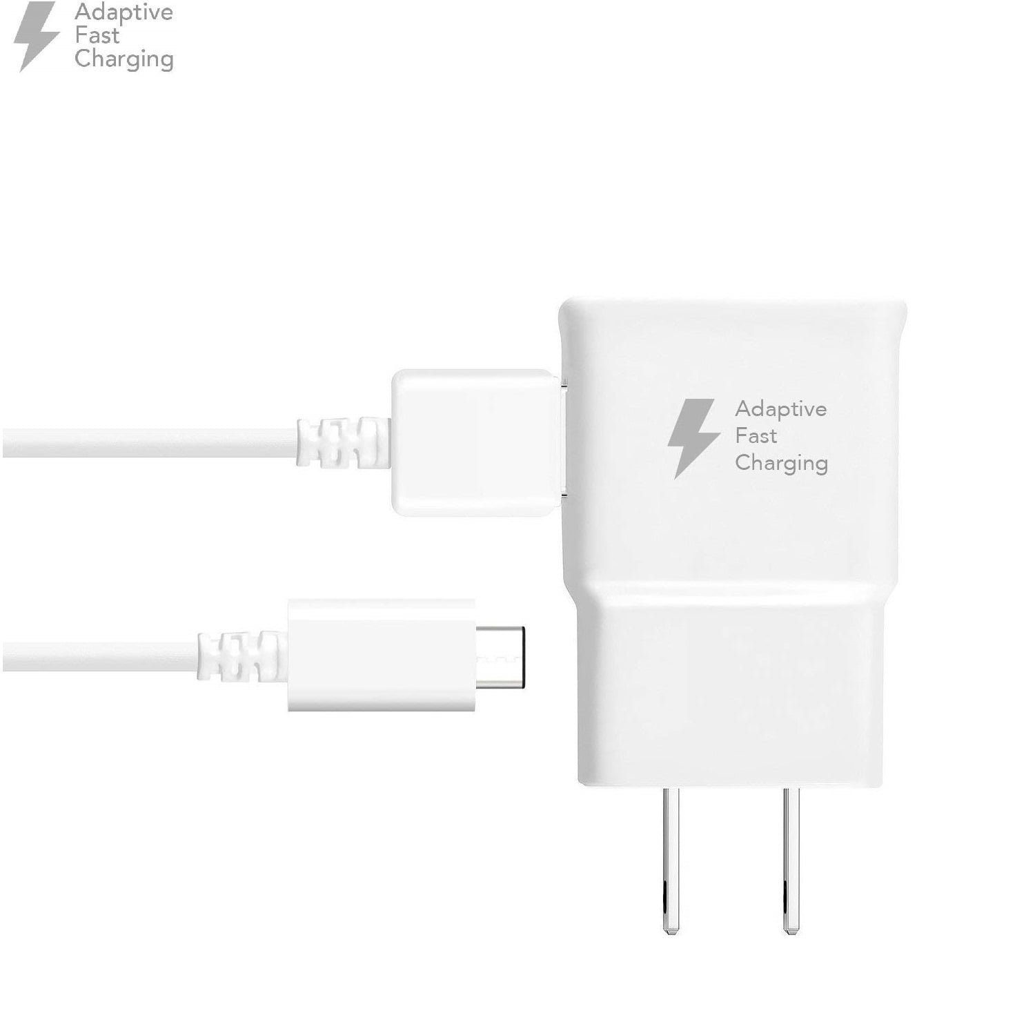For LG Stylo 4 Plus Quick Fast Wall Charger w/ USB-C Charging Power Cable White