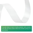 thumbnail image 3 of Uxcell Satin Ribbon, Single Face Polyester Satin Ribbon for Gift Wrapping, Crafts Natural White 5/8 inch, 3 of 7