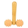 thumbnail image 1 of Massage Roller with Handle, Ergonomic Easy To Use 2 Wheel Spiky Massage Balls Deep Tissue Massage Compact  for Home, 1 of 7