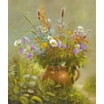 thumbnail image 2 of Schoelnhammer, Heinz 20x23 Gold Ornate Wood Framed with Double Matting Museum Art Print Titled - Floral BOUQUET II, 2 of 4