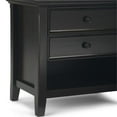 thumbnail image 2 of Amherst 24 inch Wide Solid Wood Transitional Bedside Table in Hickory Brown, 2 of 10