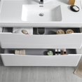 thumbnail image 5 of Fresca Tuscany 40" Integrated Sink Modern Wood Bathroom Cabinet in Glossy White, 5 of 8