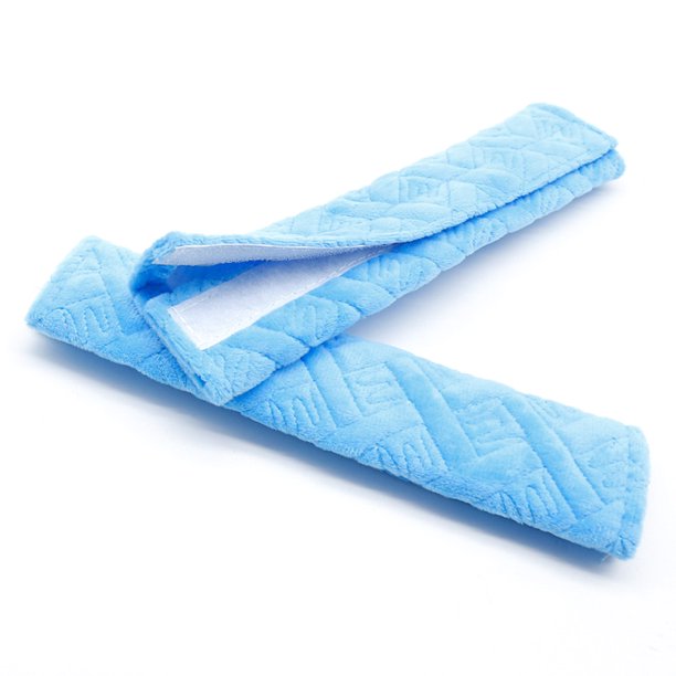 2 fundas para cinturón de seguridad de coche antideslizantes esponjosas Likrtyny color azul