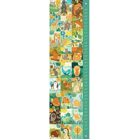 Oopsy Daisy - A through Z Animals Growth Chart 12x42, Allison Cole