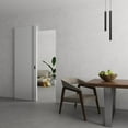 thumbnail image 2 of Hidden Barn | Planum 0016 White Silk | Sturdy Finished Doors | Magic Concealed Sliding Set 36" x 84", 2 of 5