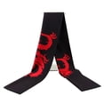 thumbnail image 4 of Jiibva Men's Dragon Print Scarf, Polyester Long Pashmina-Style Scarf for Winter and Fall, 4 of 7
