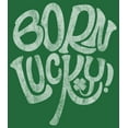 thumbnail image 2 of Boy's Lost Gods St. Patrick's Day Born Lucky!  Graphic Tee Kelly Green X Large, 2 of 4