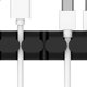 thumbnail image 5 of Seitruly Devanadera de Cable de silicona, soporte de enchufe, Cable de escritorio de gestión, Cable USB, de datos, organizador de almacenamiento Electrónica negro, 5 of 8