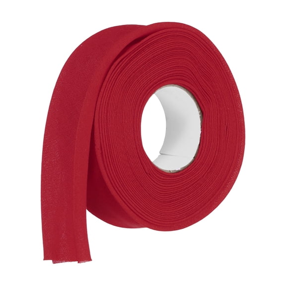 1 Inch Double Fold Bias Tape Polyester Continuous Bulk Bias Tape for Sewing, Seaming Quilting Hemming Binding Crafts (Wine Red 6 Yards)