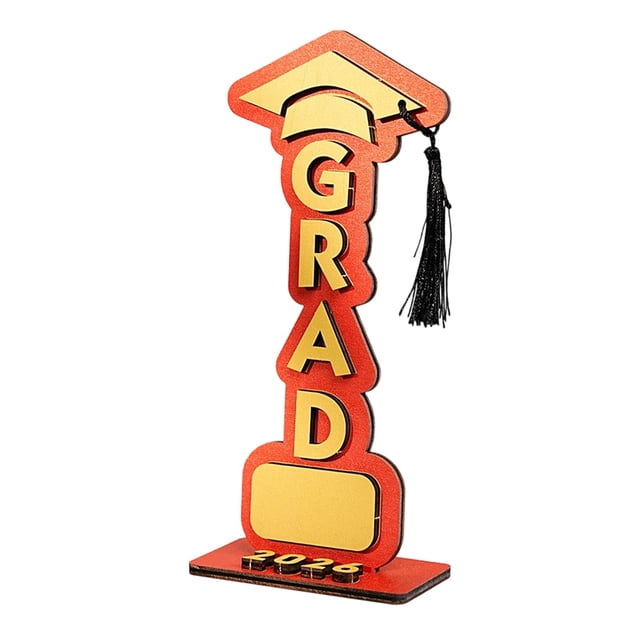 Graduation Decorations Wooden Desktop Graduation For The Class Of 2026 For 2026 Graduates For Graduation Parties.