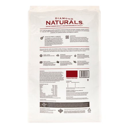 Diamond Care Natural Indoor Cat Dry Cat Food, 18 Lb - Walmart.com