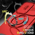 thumbnail image 3 of Asuwish Compatible with Samsung Galaxy S24/S25 5G Phone Case Slide Camera Cover Tempered Glass Screen Protector Stand Ring Holder Rugged Slim Cell for S 24 24S 25 25S G5 SM-S931U Women Men Red, 3 of 10