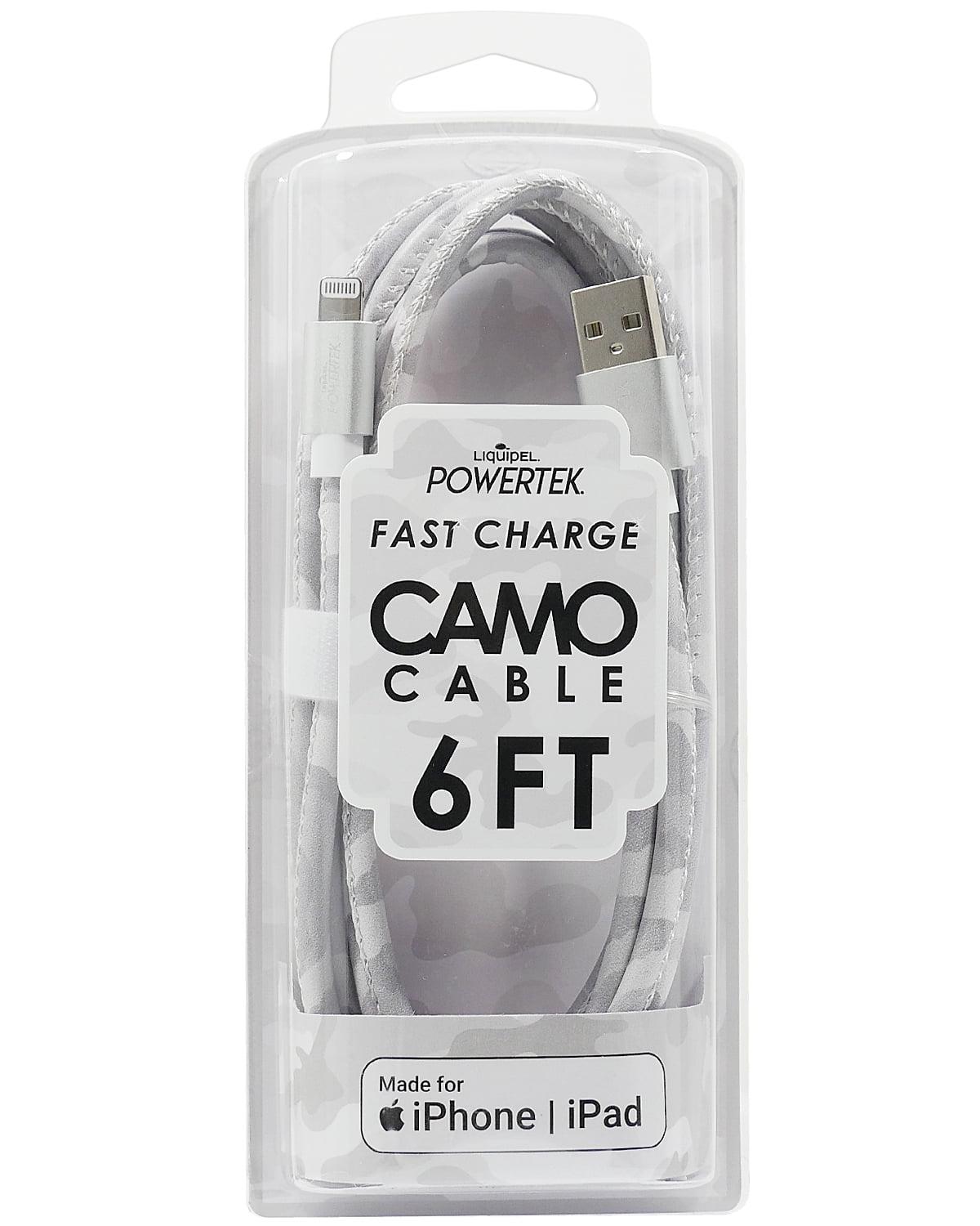 Liquipel Lightning Cable Camo - Grey