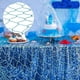thumbnail image 4 of 2 piezas de red de pesca decorativa, red de pesca para colgar en la pared para sirena, pirata, náutica, decoraciones para fiestas bajo el mar, suministros para fiestas en la playa de Hawaii con temát TUNC Sencillez, 4 of 5