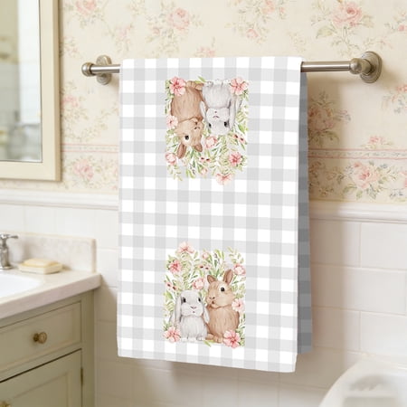 ddioayh Easter Kitchen Towels Decorative Hand Towels 40x60cm Highly Absorbent Microfiber Tea Towels For Spring And Summer Holiday Decor