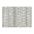 thumbnail image 2 of Merrick Lane Bohemian Low Pile Rug with Black Geometric Design - 5' x 7', 2 of 11