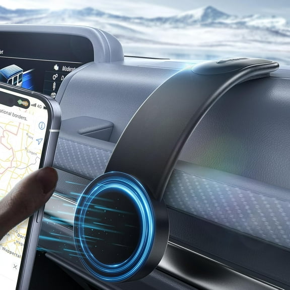 Magnetic Phone Holder for Car,Magnetic Car Mount Detachable, Bendable Aluminum Arm Car Phone Mount for Dashboard,Compatible Phone 16 15 14 13 12 Pro Max Mini Mag Safe Accessories