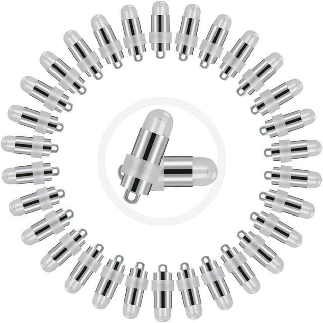 Laklulu 30 piezas Mini luces LED de globo de luz blanca cálida Iluminación