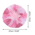 thumbnail image 2 of Unique Bargains 1 Pc Durable Shower Cap for Business Travel Red Waterproof Polyester PEVA, 2 of 6