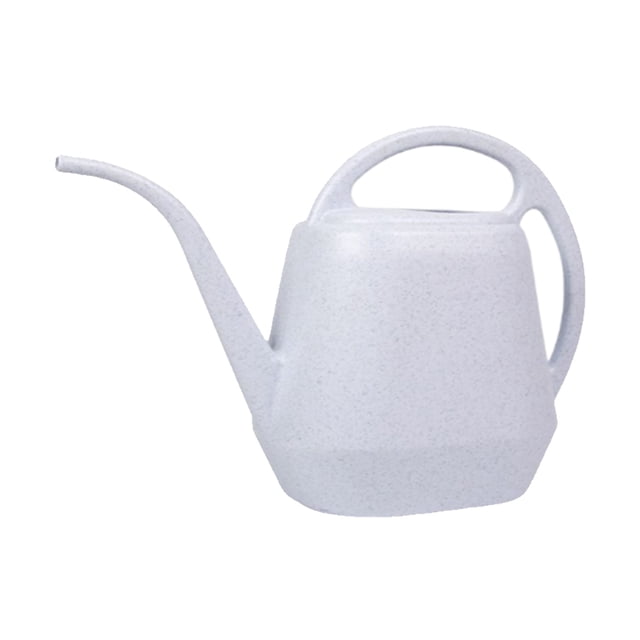 Inteprter Regadera Flor Maceta Maceta Boca larga Planta de plástico Herramienta de vertido de agua por goteo Botella de estilo vintage Herramientas de Jardín y Patio gris blanco Inteprter HA083613-01