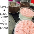 thumbnail image 1 of Plastic Cake Container with Clear Dome Lid 9 Inch and Cake Boards 9 inch, Cake Holder with Lid is for 2-3 layer cakes, Cake Board is Round, Cake Supplies, 5 Pack of each., 1 of 5