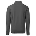 thumbnail image 3 of Men's Cutter & Buck  Gray Ivy League Cascade Eco Sherpa Fleece Quarter-Zip Jacket, 3 of 3