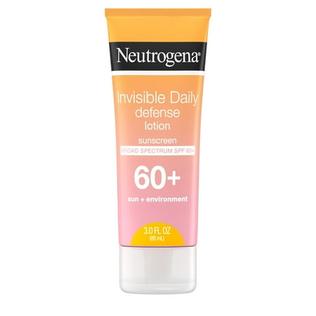 Neutrogena Invisible Daily Defense Lotion, SPF 60+, 3.0 fl. oz